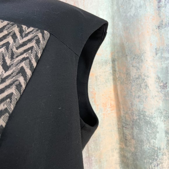 ๐connected Woman Colorblock Sleeveless Plus Size Sheath Dress - Picture 4 of 14